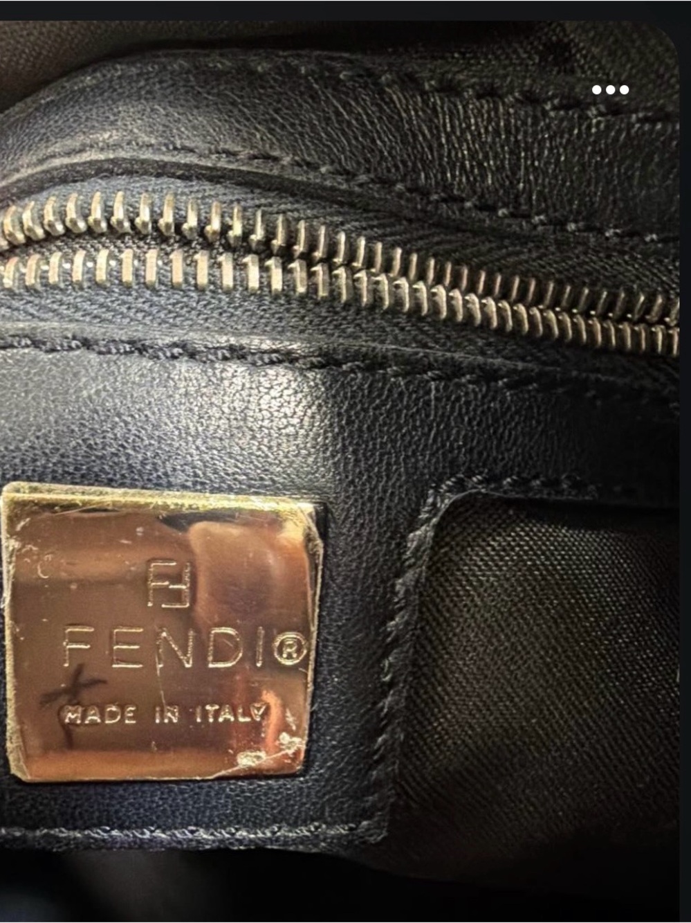 Fendi black leather shoulder bag - Picture 5 of 10